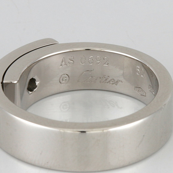 CARTIER White Gold [18K] Diamond Ring Silver - Picture 6 of 7